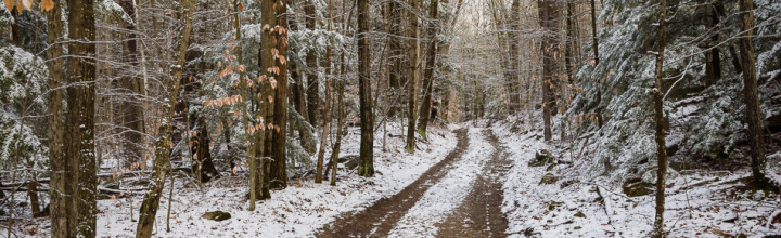 A Snow Covered Old Gilsum Road – Keene, NH