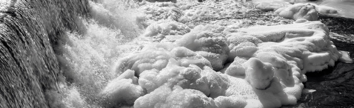 Ashuelot River Dam in Monochrome, Keene, NH